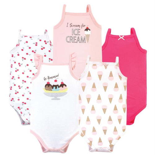 Hudson Baby Sleeveless Bodysuits, 5-Pack, 9-12 Months