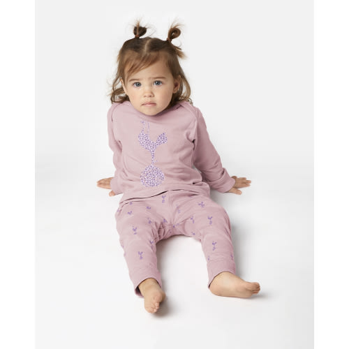 Spurs Baby Pink Cockerel Pyjama Set