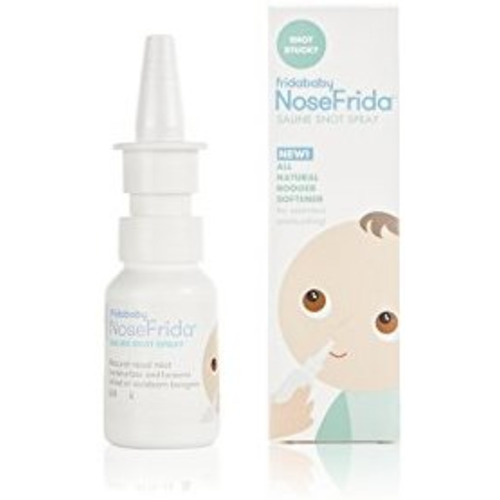 Saline Nasal Spray NoseFrida Saline Snot Spray by Fridababy. All-natural Sea Salt and Water formula moisturizes and cleans nasal passages