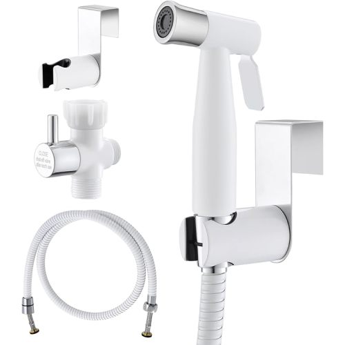 Purrfectzone Bidet Sprayer for Toilet, Handheld Sprayer Kit, Cloth Diaper Sprayer Set - Easy to Install - Stainless Steel