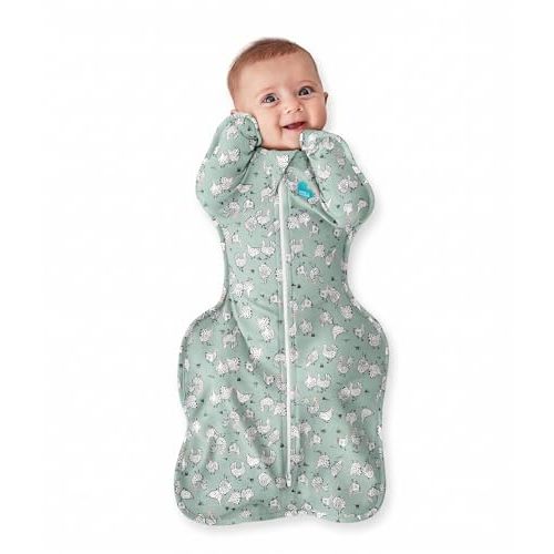 Love to Dream Swaddle UP, Baby Sleep Sack,Self-Soothing Swaddles for Newborns, Improves Sleep,Secure Fit Calms Startle Reflex,New Born Essentials for Baby,1.0 TOG,Small 5-8.5 lbs,Chicken Run Olive