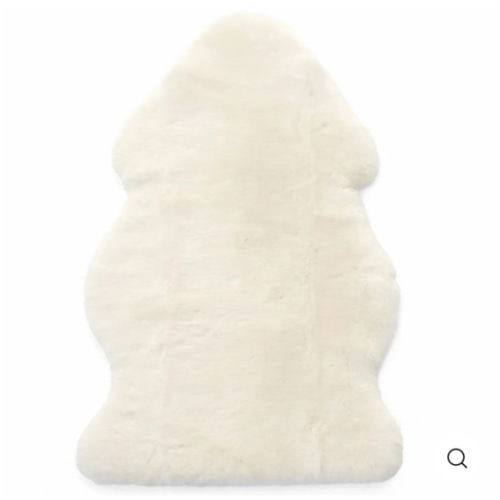 Sheepskin Rug for Babies, 100% Natural, Shorn Lambskin Wool, 2 x 3 Feet, Ivory