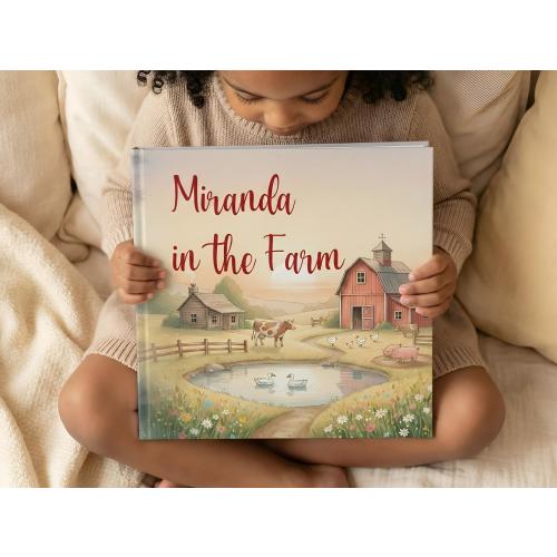 Personalized Farm Book for Kids • Custom Name Story • Farm Animal Storybook • Toddler Gift • Bedtime Book • Girl Boy Gift • Custom Message