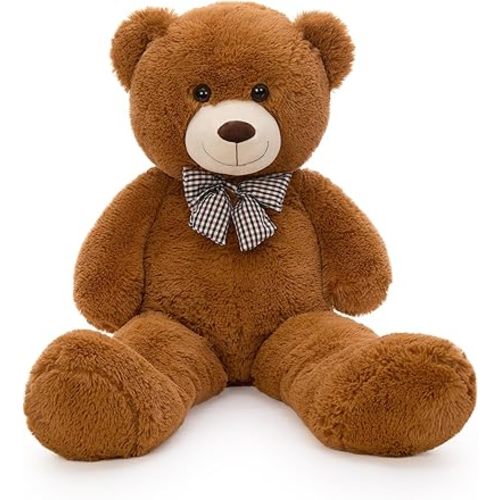 MaoGoLan Giant Teddy Bear Plush Toy - Ultra Soft & Cute Large Stuffed Animal 39 inches, Perfect for Baby Showers, Birthdays, Valentine’s Day Gifts (Kids, Couples, Family),Dark Brown