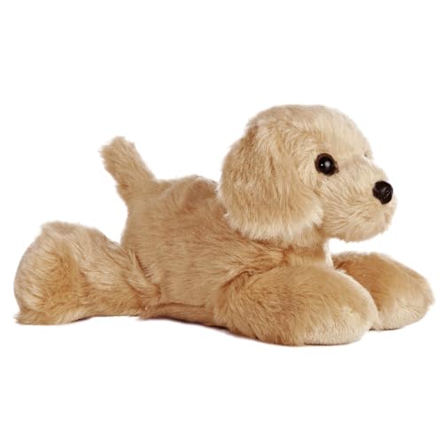 Aurora® Adorable Mini Flopsie™ Golden™ Stuffed Animal - Mini Companions Ready for Playful Adventures - for Kids All Ages, Toddlers, Adults, and Families - Brown 8 Inches