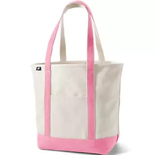 Medium 5 Pocket Open Top Canvas Tote Bag | Lands' End