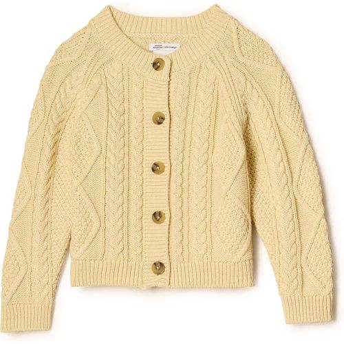 Amazon Essentials x Sofia Grainge Unisex Toddlers and Babies' Cable Knit Fisherman Cardigan Sweater