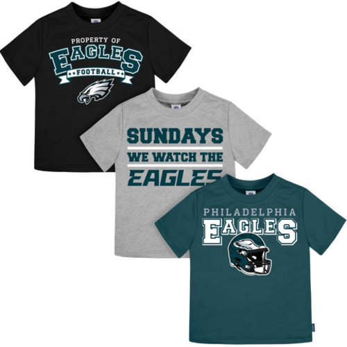 3-Piece Infant & Toddler Philadelphia Eagles T-Shirts