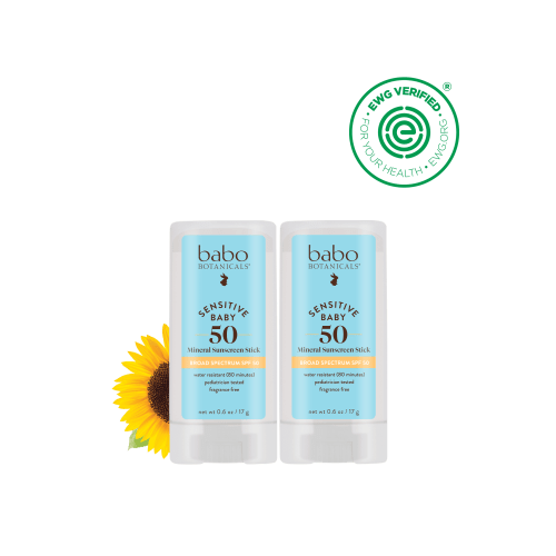 Sensitive Baby Mineral Sunscreen Stick SPF50 Duo