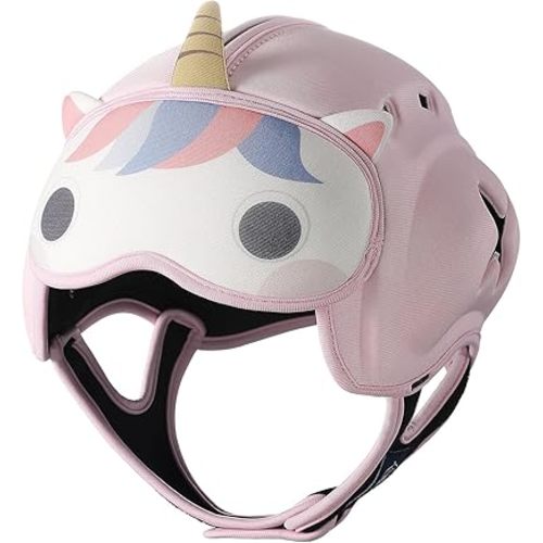 Mambobaby Baby Head Protector Helmet for Crawling and Walking, Breathable Soft Helmet, Ultra-Lightweight & Adjustable, Prevents Bumps Safety Helmet for Infants Toddlers 6-24 Months (Pure Unicorn)