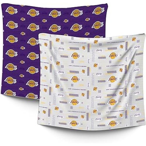 Pegasus Sports Officially Licensed NBA Home & Away 2 Pack Baby Blankets