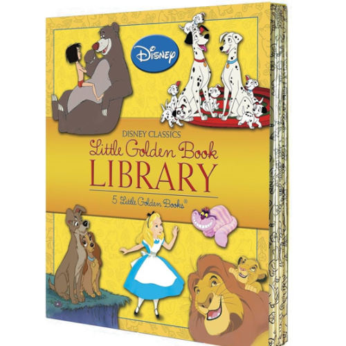 Disney Classics Little Golden Book Library (Disney Classic): Lady and the Tramp; 101 Dalmatians; The Lion King; Alice in Wonderland; The Jungle Book