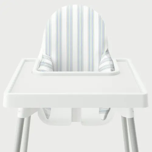Highchair Cushion Cover - Blue and Green Anderson Stripe – Yeah Baby Goods