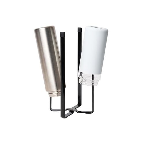 YAMAZAKI home 6785 Kitchen Multi Eco Stand-Multifunctional Bottle Dryer, One Size, Black