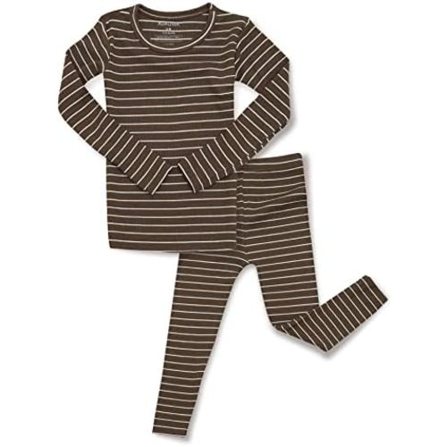 AVAUMA Stripe Pattern Baby Boys Girls Pajama Set Kids Toddler Snug fit Ribbed Sleepwear pjs for Daily Life Style