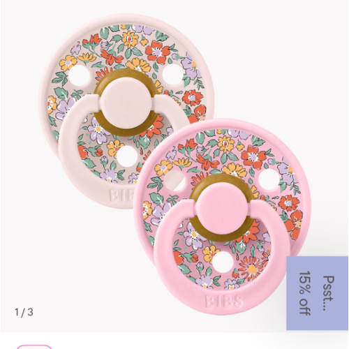 BIBS x LIBERTY Pacifiers 2 Pack | Oscar Meadow | Petal Mix – Bibsworld store US