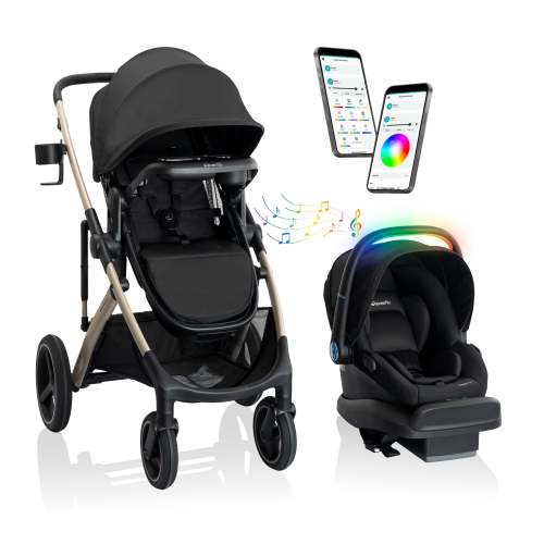 Monarch Travel System with LiteMax NXT Infant Car Seat featuring SensorySoothe