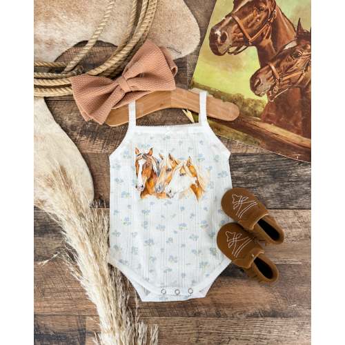 Three is a Charm Floral Pointelle Onesie/Tank (Baby/Toddler) – theFRINGEDpineapple