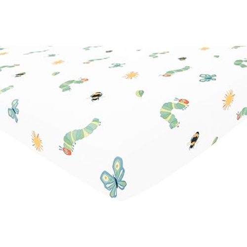 Kyte Baby Crib Sheet - Very Hungry Caterpillar - Rayon Bamboo - Crib Size