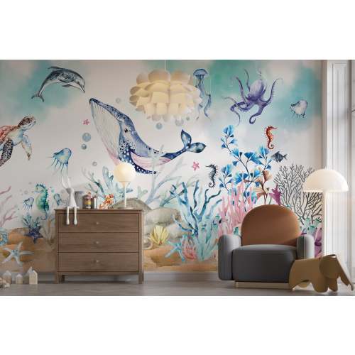 Under the Sea wall mural  WIV-943 - A Magical Ocean Adventure