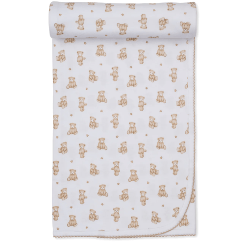Teddy Bears Tan Blanket