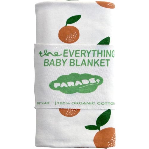 PARADE Everything Organic Baby Blanket Big Citrus
