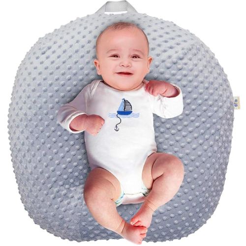 Strechy Newborn Lounger Cover, Removable and Ultra Soft Sung Fitted Baby Lounger Slipcover by BlueSnail (Gray)