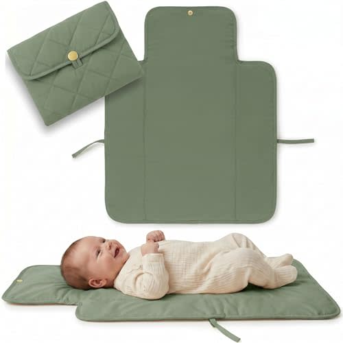 Portable Diaper Changing Pad - Soft and Easy to Clean Mat for Babies | The Perfect Lightweight and Foldable Diaper Changing Mat for Traveling