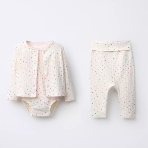 HEART PRINT JACKET, BODYSUIT, AND LEGGINGS SET - Pastel pink | ZARA United States