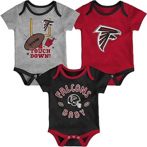 Outerstuff NFL Teams Cute Infant Champ Creeper Bodysuit 3-Pack (12m - 24m)