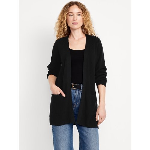 Longline Open-Front Sweater
