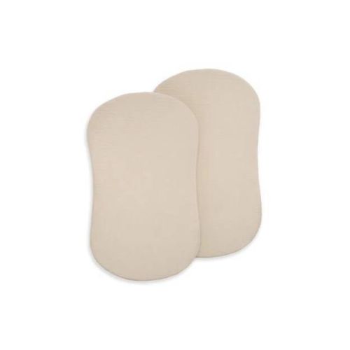 HALO 2pk 100% Organic Muslin BassiNest Fitted Sheets - Oat