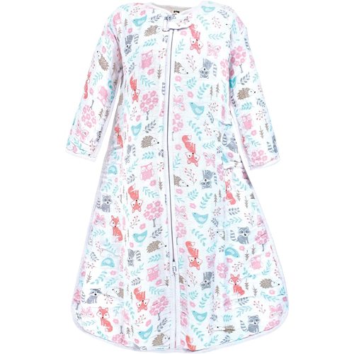 Hudson Baby Unisex-Baby Long Sleeve Muslin Sleeping Bag, Wearable Blanket, Sleep Sack