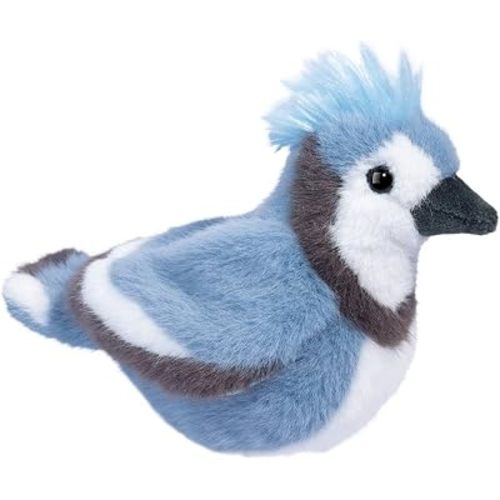 Douglas Denim Blue Jay Bird Plush Stuffed Animal | 8-Inch Long