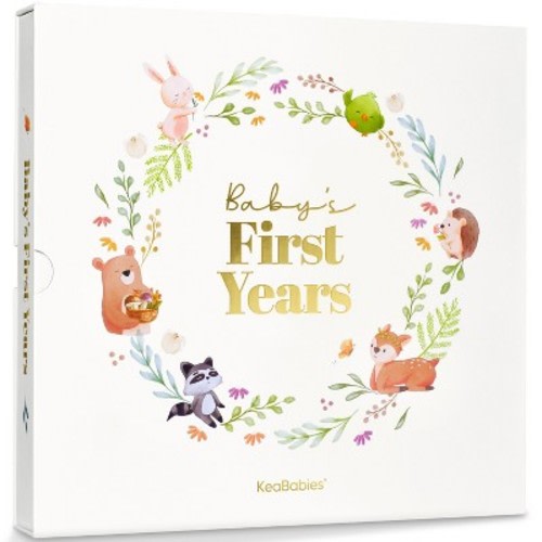 KeaBabies Muse Baby Memory Book Keepsake for Girl, Boy, First 5 Year Baby Journal Milestone Book, 100 Beautiful Pages