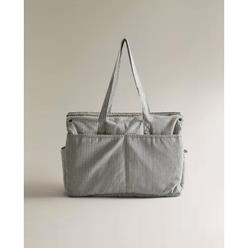 STRIPED COTTON DIAPER BAG | Zara Home United States of America