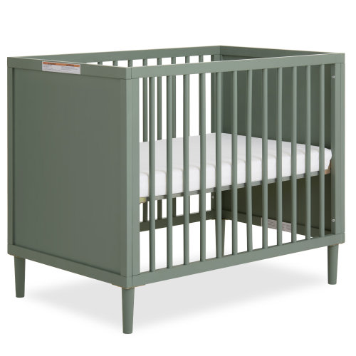 Dream On Me Lucas Mini Modern Crib With Rounded Spindles I Convertible Crib I Portable Crib | Wayfair