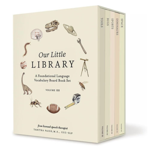 Our Little Library Vol. 3: Dinosaurs, Space, Tools, Bugs, and Sports Board Book Set for Boys & Girls (Tabitha Paige Children's Book Series)
