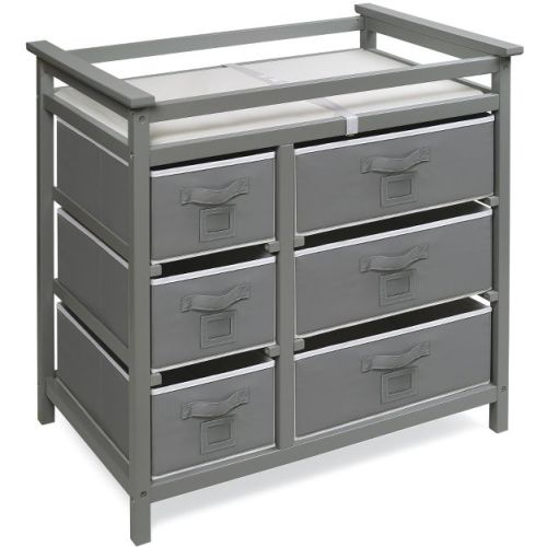 Modern Baby Changing Table with Six Baskets