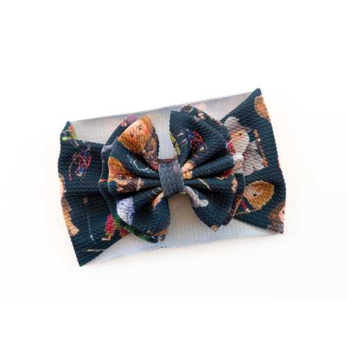 Lord of the Rings Headwrap - Lord of the Rings Bow - Baby Bow - Pull Proof - Permanently Sewn - Big Bow - Clip - Baby Bow