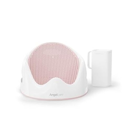 Angelcare Baby Bath Support, Pink, Birth to 6 Months, Made in Canada