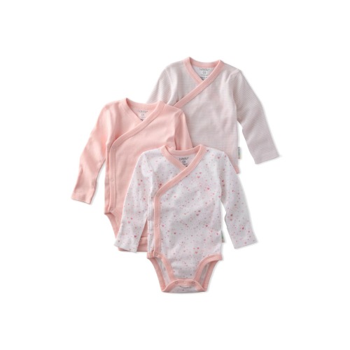Sterling Side Snap Organic Cotton Assorted 3-Pack Bodysuits