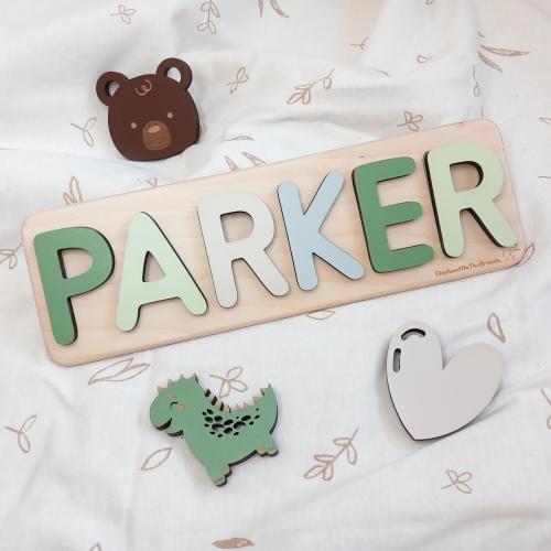 Personalized Name Puzzle, Toys for Toddler, New Baby Gift, First Birthday Gift, Baby Shower Gift