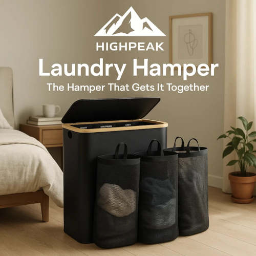 3-Section Laundry Hamper