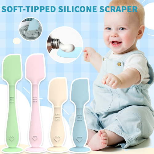4 Pack Baby Diaper Cream Brush, Diaper Cream Spatula Applicator Silicone Baby Butt Paste Spatula for Babies, Newborn