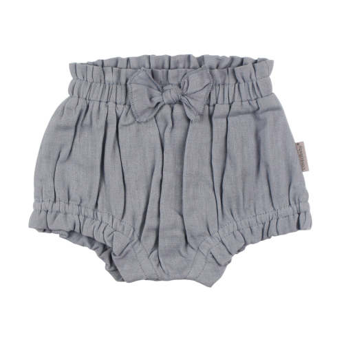 Organic Muslin Ruffle Bloomer in Blueberry – L'ovedbaby