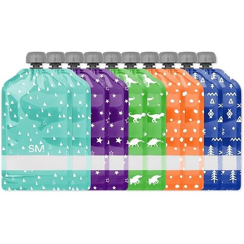 Simple Modern Reusable Baby Food Pouches for Toddlers | 5oz | Assorted