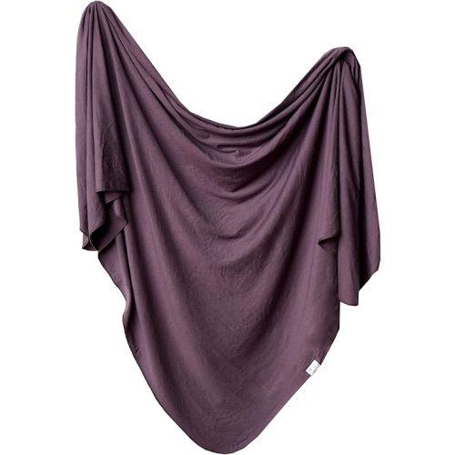 Copper Pearl Baby Swaddle Blanket - Premium Knit Baby Blanket, Large Soft Stretchy Receiving Blankets for Baby Boy and Girl, Swaddles for Newborn, Infant, and Toddler (Plum)