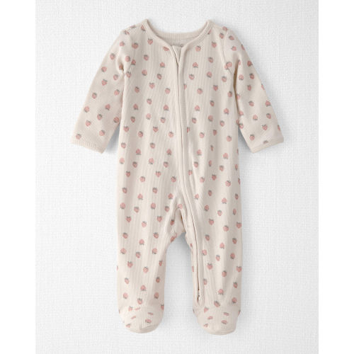 Baby Girl Organic Cotton Sleeper Pyjama in Strawberry-Print | Carter’s Oshkosh Canada