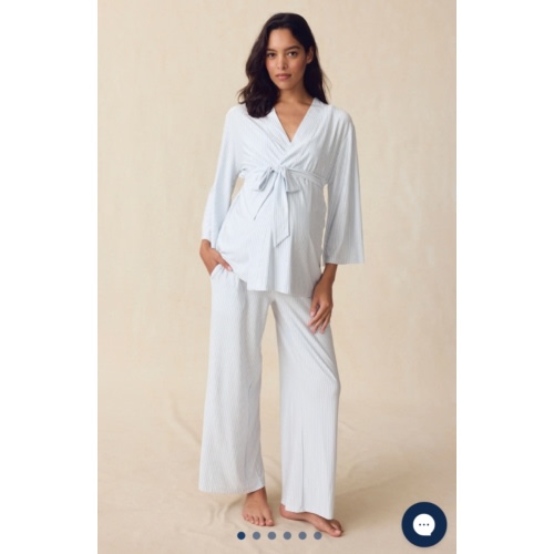 LAKE | Women | DreamModal™ Pajamas | Fog Maternity Kimono Bundle